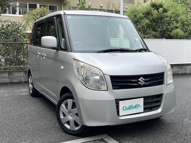 スズキ パレット X 埼玉県 2011(平23)年 4.5万km シルキーシルバーメタリック 登録時45089km/社外メモリナビ/ワンセグ/CD/社外ドライブレコーダー/ETC/片側パワースライドドア/電動格納ミラー/純正フロアマット/ヘッドライトレベライザー/プッシュスタート/ドアバイザー/スマートキー×2/取説