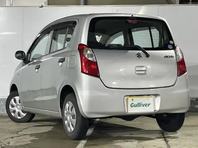 スズキ アルト F 青森県 2012(平24)年 2.6万km シルキーシルバーメタリック AIS評価4点/4WD/5速MT/純正オーディオ/【AM/FM/CD】/純正フロアマット/ヘッドライトレベライザー/ドアバイザー/取扱説明書/保証書