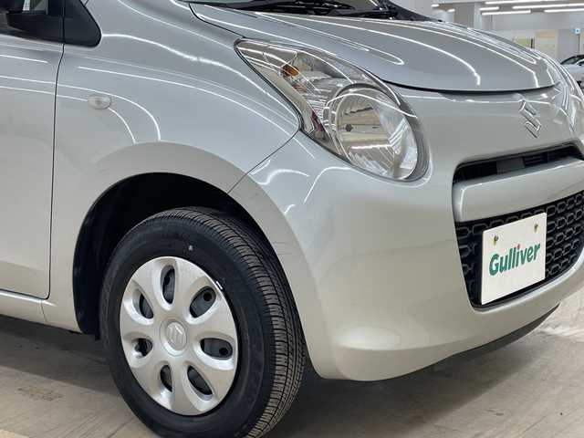 スズキ アルト F 道央・札幌 2012(平24)年 2.6万km シルキーシルバーメタリック 4WD/5速MT/純正オーディオ/(AM/FM/CD)/純正フロアマット/ヘッドライトレベライザー/ドアバイザー/取扱説明書/保証書