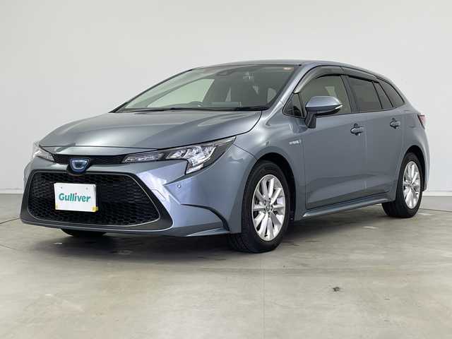 トヨタ カローラツーリング ハイブリッド S 新潟県 2019(令1)年 9.7万km セレスタイトグレーメタリック 純正メモリナビ/　Bluetooth/USB/トヨタセーフティセンス/・プリクラッシュセーフティ/・レーントレーシングアシスト/・レーンディパーチャーアラート/・レーダークルーズコントロール/・オートマチックハイビーム/・ロードサインアシスト/リアクロストラフィックアラート/パーキングサポートブレーキ/ブラインドスポットモニター/前後コーナーセンサー/前後ドライブレコーダー/バックモニター/ビルトインETC/LEDヘッドライト/電子パーキング/オートブレーキホールド/レザーステアリング