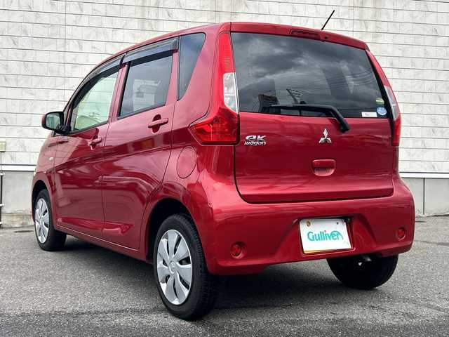 三菱 ｅＫワゴン E 山形県 2019(平31)年 6.6万km レッドソリッド 社外ナビ/・ワンセグTV/AM/FM/CD//前後ドライブレコーダー/バックカメラ/横滑り防止装置/ETC/スペアキー/ドアバイザー/取扱説明書