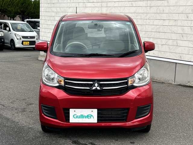 三菱 ｅＫワゴン E 山形県 2019(平31)年 6.6万km レッドソリッド 社外ナビ/・ワンセグTV/AM/FM/CD//前後ドライブレコーダー/バックカメラ/横滑り防止装置/ETC/スペアキー/ドアバイザー/取扱説明書