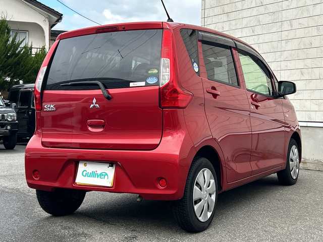 三菱 ｅＫワゴン E 山形県 2019(平31)年 6.6万km レッドソリッド 社外ナビ/・ワンセグTV/AM/FM/CD//前後ドライブレコーダー/バックカメラ/横滑り防止装置/ETC/スペアキー/ドアバイザー/取扱説明書