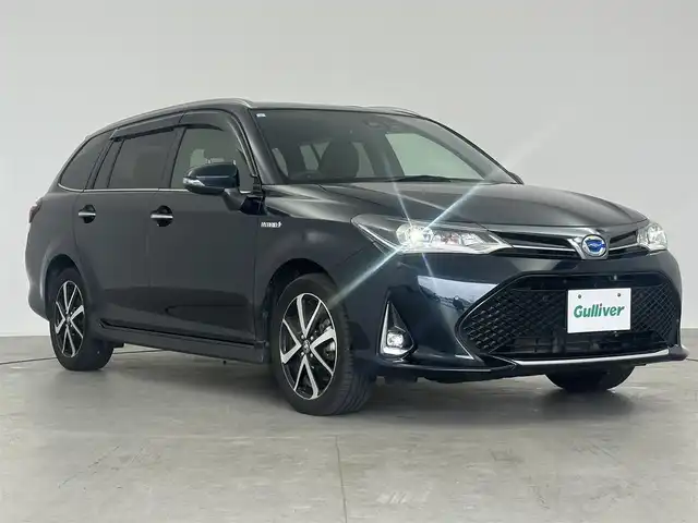 トヨタ カローラ フィールダー ハイブリッドG ダブルバイビー 愛知県 2019(平31)年 6万km ブラッキッシュアゲハガラスフレーク 純正ナビ　/（フルセグ/BT/CD/DVD） /クルーズコントロール　/バックモニター　/衝突軽減システム　/コーナーセンサー　/レーンキープアシスト　/ハーフレザーシート　/ドライブレコーダー　/オートライト　/ETC　/純正AW