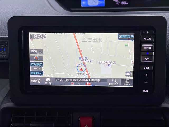 ダイハツ タント X 山梨県 2022(令4)年 1.3万km ブラックマイカメタリック 純正ナビ/衝突軽減装置/電動スライドドア/ETC/LEDヘッドライト/フルセグ/Bluetooth再生/バックカメラ/スマートキー/オートマチックハイビーム/オートエアコン/シートヒーター/クリアランスソナー/横滑り防止