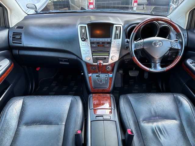 トヨタ ハリアー 240G Lパッケージ 福岡県 2007(平19)年 19.1万km ブラック 純正メーカーナビ/（AM/FM/CD/MD）/ETC/ハンズフリー/パワーシート（D/N）/純正フロアマット/純正アルミホイール/オートライト/フォグランプ/電格ミラー/保証書/取扱説明書