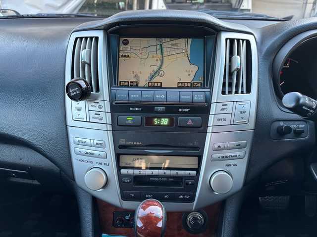 トヨタ ハリアー 240G Lパッケージ 福岡県 2007(平19)年 19.1万km ブラック 純正メーカーナビ/（AM/FM/CD/MD）/ETC/ハンズフリー/パワーシート（D/N）/純正フロアマット/純正アルミホイール/オートライト/フォグランプ/電格ミラー/保証書/取扱説明書