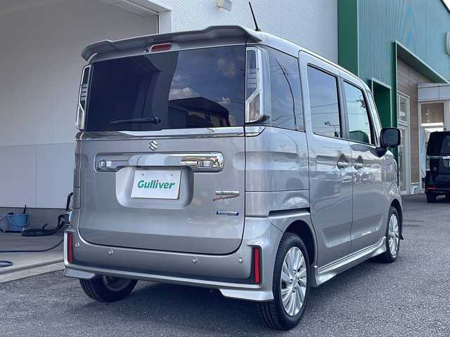 スズキ スペーシア カスタム HYBRID GS 岐阜県 2019(令1)年 5.9万km スチールシルバーM 社外メモリナビ(CN-E320D)/【ワンセグTV/SD/CD/Bluetooth】/バックカメラ/アラウンドビューモニター/片側パワースライドドア/衝突被害軽減システム/レーンキープアシスト/コーナーセンサー(後ろのみ)/シートヒーター(D席)/純正14インチアルミホイール/オートLEDライト/オートマチックハイビーム/横滑り防止装置/盗難防止装置/アイドリングストップ/純正フロアマット/プッシュスタート/スマートキー/ベンチシート/取扱説明書/保証書