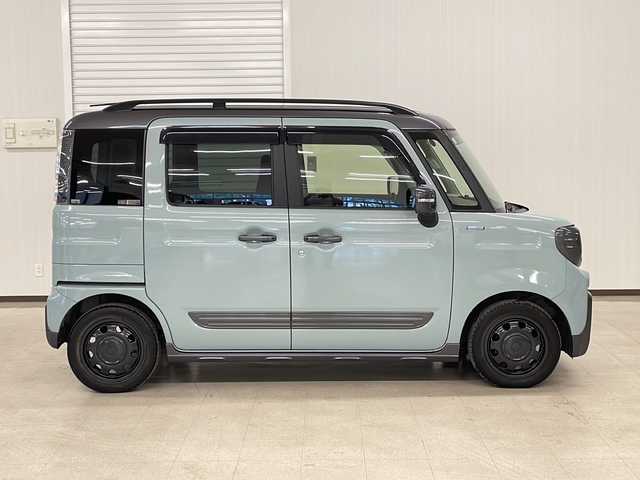 スズキ スペーシア ギア HYBRID XZ 熊本県 2021(令3)年 1.1万km オフブルーメタリック/ガンメタリック2トーンルーフ 純正SDナビ（ラジオ、フルセグ、BT、CD、DVD、SD、USB）/ETC/全方位カメラ/クルーズコントロール/ステアリングリモコン/シートヒーター/両側パワスラ/ヘッドアップディスプレイ/クリアランスソナー/レーンキープ/衝突被害軽減ブレーキ/横滑り防止/オートハイビーム/オートライト/フロアマット/ドアバイザー/リアサーキュレーター/プッシュスタート/スマートキー×2