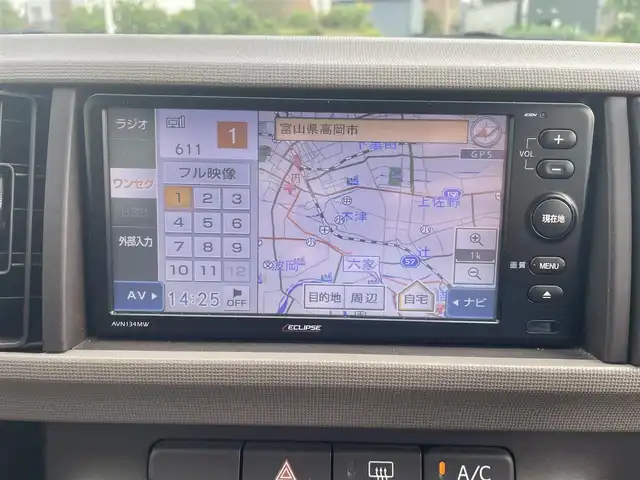 トヨタ パッソ X 富山県 2015(平27)年 3.6万km ブラックマイカメタリック ワンオーナー/社外7インチナビ/ワンセグTV/CD再生/鉄チンホイール付き夏タイヤ4本積込