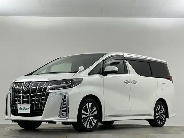 トヨタ アルファード S Cパッケージ 埼玉県 2019(令1)年 4万km ホワイトパールクリスタルシャイン 禁煙車　純正9型ナビ　TV　DVD　CD　BT　後席モニター　バックカメラ　ETC　トヨタセーフティセンス　前後コーナーセンサー　シートヒーター　エアシート　パワーシート　２眼LED　衝突被害軽減