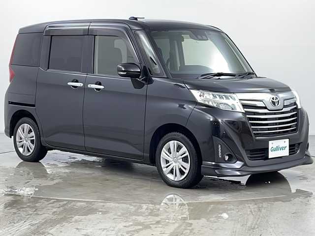 トヨタ ルーミー カスタムG 道央・札幌 2020(令2)年 4.5万km ブラックマイカメタリック ・４WD/・寒冷地仕様/・純正ナビ（CD&DVD&SD）/・クルーズコントロール/・横滑り防止/・アイドリングストップ/・前席シートヒーター/・LEDオートライト/・スマートキー