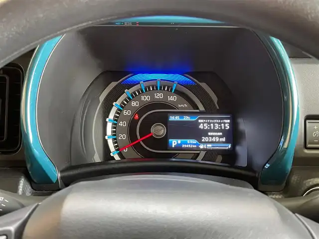 スズキ ハスラー HYBRID G 岩手県 2021(令3)年 4万km オフブルーM ４WD/全方位モニター/スズキセーフティサポート/デュアルカメラブレーキサポート/車線逸脱警報/標識認識機能/誤発進抑制機能/後退時ブレーキサポート/リヤパーキングセンサー/オートハイビーム/横滑り防止装置/アイドリングストップ/ヒルディセントコントロール/グリップコントロール/スノーモード/前席シートヒーター/ストラーダナビ/（CD/DVD/フルセグ/SD/USB/Bluetooth）/ステアリングスイッチ/オートライト/ヘッドライトレベライザー/純正15インチスチールホイール