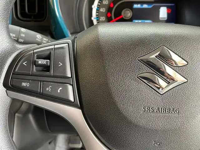 スズキ ハスラー HYBRID G 岩手県 2021(令3)年 4万km オフブルーM ４WD/全方位モニター/スズキセーフティサポート/デュアルカメラブレーキサポート/車線逸脱警報/標識認識機能/誤発進抑制機能/後退時ブレーキサポート/リヤパーキングセンサー/オートハイビーム/横滑り防止装置/アイドリングストップ/ヒルディセントコントロール/グリップコントロール/スノーモード/前席シートヒーター/ストラーダナビ/（CD/DVD/フルセグ/SD/USB/Bluetooth）/ステアリングスイッチ/オートライト/ヘッドライトレベライザー/純正15インチスチールホイール