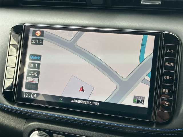 日産 キックス オーテック 道南・函館 2022(令4)年 1万km 青／グレー ・純正ナビ/・フルセグＴＶ/・衝突被害軽減ブレーキ/・全方位カメラ/・レーダークルーズコントロール/・レーンキープアシスト/・コーナーセンサー/・シートヒーター/・ステアリングヒーター/・前方ドライブレコーダー/・マニュアルレベリング/・ＥＴＣ/・新車時保証書/・取扱説明書/・スマートキー・スペア有