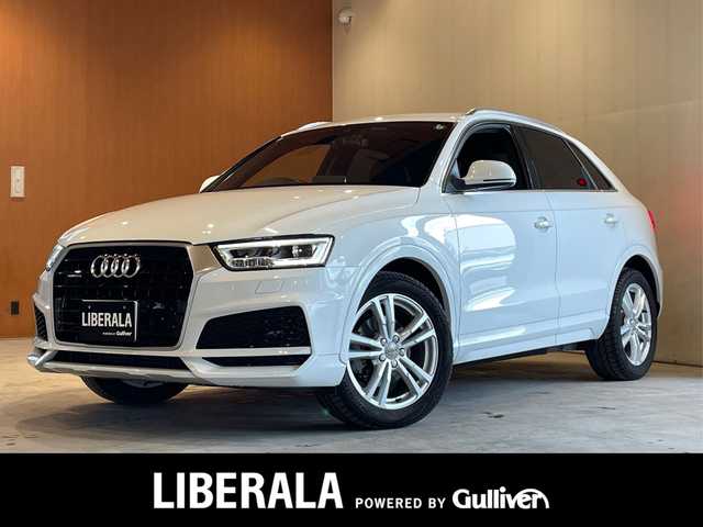 アウディ Ｑ３ 2．0 TFSI クワトロ 180PS Sライン 道央・札幌 2018(平30)年 6.1万km グレイシアホワイトメタリック Slineパッケージ/　・Slineエクステリアロゴ/　・Sパラレルスポークデザイン/　・スポークサスペンション/　・スプリントクロス/レザーSlineロゴ/　・LEDヘッドライト/　・ヘッドライトウォッシャー/MMIナビゲーション/アシスタンスパッケージ/　・クルーズコントロール/　・アウディサイドアシスト/　・アウディアクティブレーンアシスト/　・ハイビームアシスト/グレイシアホワイトメタリック/オートマチックテールゲート/シートヒーター