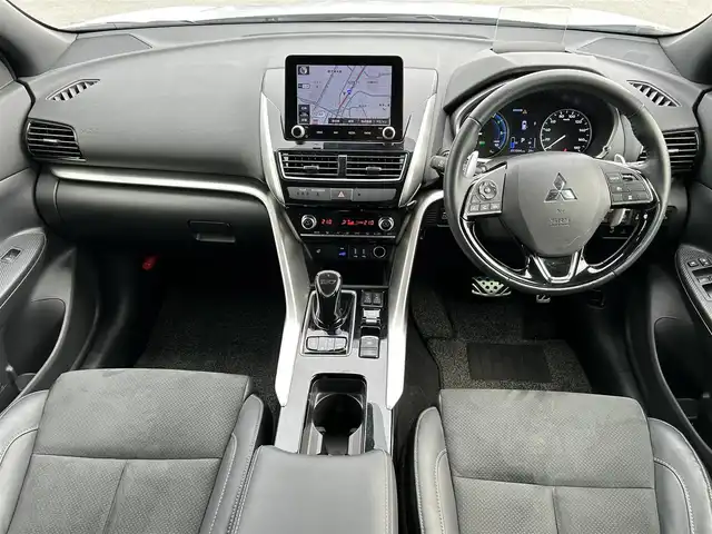 三菱 エクリプス クロス ＰＨＥＶ P 福岡県 2021(令3)年 3.1万km ホワイトダイヤモンド バックカメラ/サンルーフ/フルセグTV/クルーズコントロール/レーンキープアシスト/横滑り防止/前後コーナーセンサー/LEDオートライト/オートハイビーム/衝突被害軽減システム/Apple Car Play/AndroidAuto/BT/パワーシート(D席)/ルーフレール/ハーフレザーシート/シートヒーター(D席＋N席)