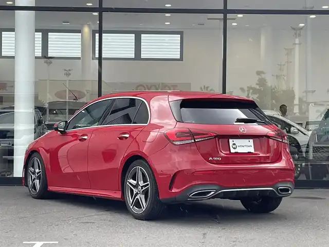 メルセデス・ベンツ Ａ１８０ スタイル AMGライン 千葉県 2019(平31)年 4万km ジュピターレッド 225/45R18/ヘッドアップディスプレイ/ハーフレザーシート/シートヒーター/パワーシート/純正HDDナビ/360°カメラ/地デジ/USB/純正18インチAW/レーダーセーフティパッケージ/ワイヤレス充電/ドライブレコーダー（CSD-790FHG）