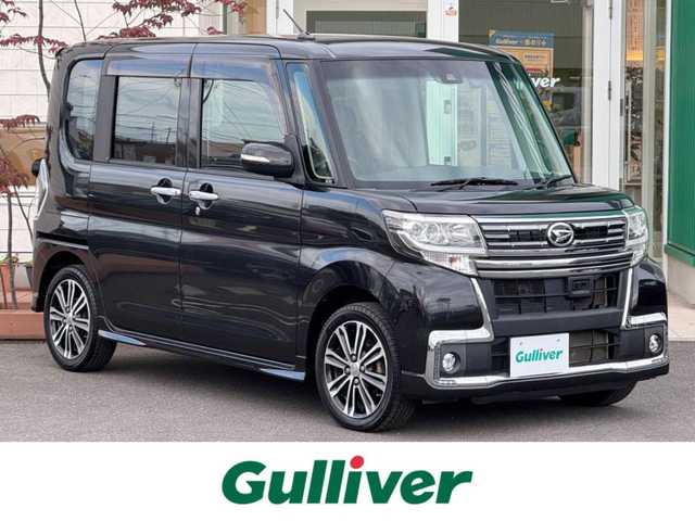 ダイハツ タント カスタム RS トップED SAⅡ 青森県 2016(平28)年 9.3万km ブラックマイカメタリック ターボ/純正SDナビ・フルセグTV/CD・DVD・Bluetooth・SD/バックカメラ/両側パワースライドドア/スマートアシスト2/衝突軽減ブレーキ/車線逸脱警報/横滑り防止装置/合皮コンビシート/純正前方ドライブレコーダー/ETC/LEDヘッドライト/LEDフォグランプ/純正15インチアルミホイール/保証書・取扱書