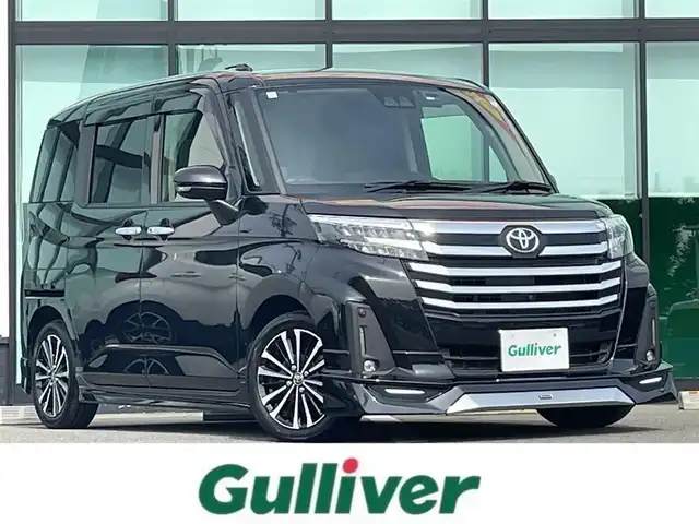 トヨタ ルーミー カスタムG－T 宮城県 2021(令3)年 3.6万km ブラックマイカメタリック アルパイン9インチナビ/フルセグTV/（AM/FM/CD/DVD/Bluetooth）/全方位カメラ/モデリスタエアロ/衝突軽減ブレーキ/横滑り防止機能/レーダークルコン/アイドリングストップ/コーナーセンサー/両側パワースライドドア/電動パーキング/オートホールド/ビルトインETC/前後ドラレコ/レーダー探知機/オートライト/LEDヘッドライト/フォグランプ
