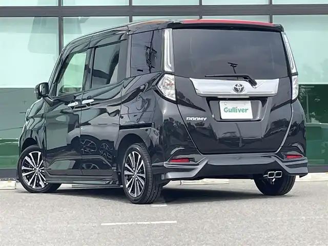 トヨタ ルーミー カスタムG－T 宮城県 2021(令3)年 3.6万km ブラックマイカメタリック アルパイン9インチナビ/フルセグTV/（AM/FM/CD/DVD/Bluetooth）/全方位カメラ/モデリスタエアロ/衝突軽減ブレーキ/横滑り防止機能/レーダークルコン/アイドリングストップ/コーナーセンサー/両側パワースライドドア/電動パーキング/オートホールド/ビルトインETC/前後ドラレコ/レーダー探知機/オートライト/LEDヘッドライト/フォグランプ