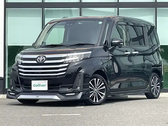 トヨタ ルーミー カスタムG－T 宮城県 2021(令3)年 3.6万km ブラックマイカメタリック アルパイン9インチナビ/フルセグTV/（AM/FM/CD/DVD/Bluetooth）/全方位カメラ/モデリスタエアロ/衝突軽減ブレーキ/横滑り防止機能/レーダークルコン/アイドリングストップ/コーナーセンサー/両側パワースライドドア/電動パーキング/オートホールド/ビルトインETC/前後ドラレコ/レーダー探知機/オートライト/LEDヘッドライト/フォグランプ