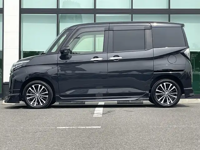 トヨタ ルーミー カスタムG－T 宮城県 2021(令3)年 3.6万km ブラックマイカメタリック アルパイン9インチナビ/フルセグTV/（AM/FM/CD/DVD/Bluetooth）/全方位カメラ/モデリスタエアロ/衝突軽減ブレーキ/横滑り防止機能/レーダークルコン/アイドリングストップ/コーナーセンサー/両側パワースライドドア/電動パーキング/オートホールド/ビルトインETC/前後ドラレコ/レーダー探知機/オートライト/LEDヘッドライト/フォグランプ