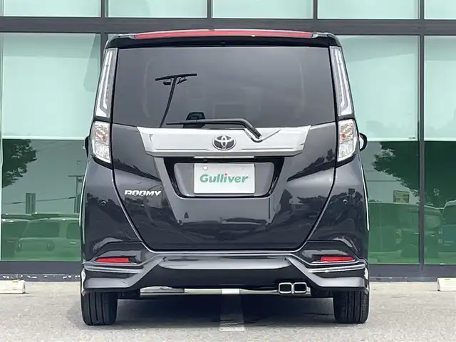 トヨタ ルーミー カスタムG－T 宮城県 2021(令3)年 3.6万km ブラックマイカメタリック アルパイン9インチナビ/フルセグTV/（AM/FM/CD/DVD/Bluetooth）/全方位カメラ/モデリスタエアロ/衝突軽減ブレーキ/横滑り防止機能/レーダークルコン/アイドリングストップ/コーナーセンサー/両側パワースライドドア/電動パーキング/オートホールド/ビルトインETC/前後ドラレコ/レーダー探知機/オートライト/LEDヘッドライト/フォグランプ