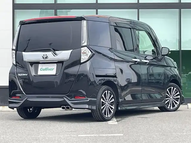 トヨタ ルーミー カスタムG－T 宮城県 2021(令3)年 3.6万km ブラックマイカメタリック アルパイン9インチナビ/フルセグTV/（AM/FM/CD/DVD/Bluetooth）/全方位カメラ/モデリスタエアロ/衝突軽減ブレーキ/横滑り防止機能/レーダークルコン/アイドリングストップ/コーナーセンサー/両側パワースライドドア/電動パーキング/オートホールド/ビルトインETC/前後ドラレコ/レーダー探知機/オートライト/LEDヘッドライト/フォグランプ