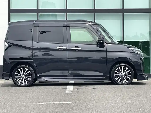 トヨタ ルーミー カスタムG－T 宮城県 2021(令3)年 3.6万km ブラックマイカメタリック アルパイン9インチナビ/フルセグTV/（AM/FM/CD/DVD/Bluetooth）/全方位カメラ/モデリスタエアロ/衝突軽減ブレーキ/横滑り防止機能/レーダークルコン/アイドリングストップ/コーナーセンサー/両側パワースライドドア/電動パーキング/オートホールド/ビルトインETC/前後ドラレコ/レーダー探知機/オートライト/LEDヘッドライト/フォグランプ