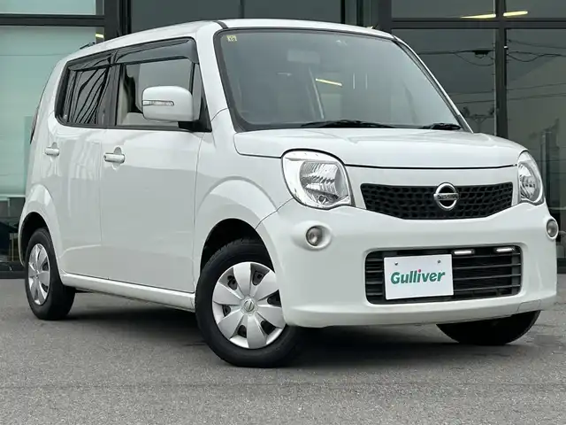 日産 モコ X 愛媛県 2012(平24)年 7.4万km スノーパールホワイト 7インチナビ/純正フロアマット/電格ミラー/ドアバイザー/布シート/ホイールキャップ/スマートキー/ハロゲンライト