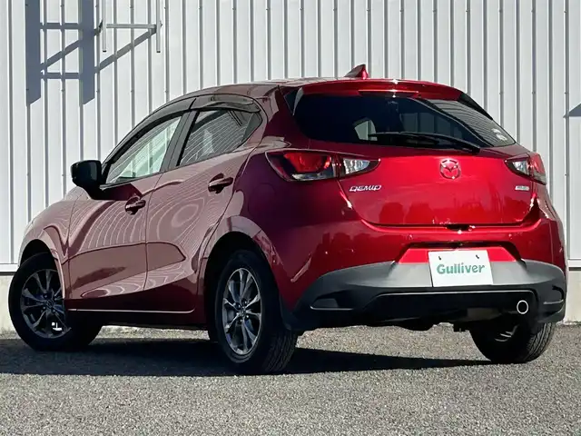 マツダ デミオ 13S ツーリング 熊本県 2018(平30)年 5.7万km ソウルレッドクリスタルM 純正7インチSDナビ/AM/FM/CD/DVD/TV/Bluetooth/フルセグTV/バックカメラ／全方位カメラ/ETC/ドライブレコーダー(前後）/ABS/横滑り防止装置/盗難防止装置/車間認知支援システム/ブラインドスポットモニター/交通標識認識システム/ドライバーアテンションアラート/ヘッドアップディスプレイ/コーナーセンサー（前後）/衝突被害軽減ブレーキ/レーダークルーズコントロール/レーンキープアシスト/布シート/シートヒーター（D/N)/LEDヘッドライト/オートライト/オートマチックハイビーム/プッシュスタート/アイドリングストップ/スマートキー/スペアキー/電動格納ミラー/ウィンカーミラー/ドアバイザー/純正フロアマット/15インチ純正AW/純正フロアマット