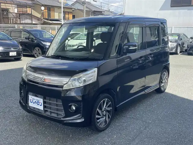 スズキ スペーシア カスタム TS 愛知県 2014(平26)年 6万km ブルーイッシュブラックパール3 (株)IDOMが運営する【じしゃロン豊川店】の自社ローン専用車両になります。こちらは現金またはオートローンご利用時の価格です。自社ローンご希望の方は別途その旨お申付け下さい/ 両側パワースライドドア/ ETC/ プッシュスタート/ オートライト/ ドアバイザー/ ウインカーミラー/ 純正フロアマット