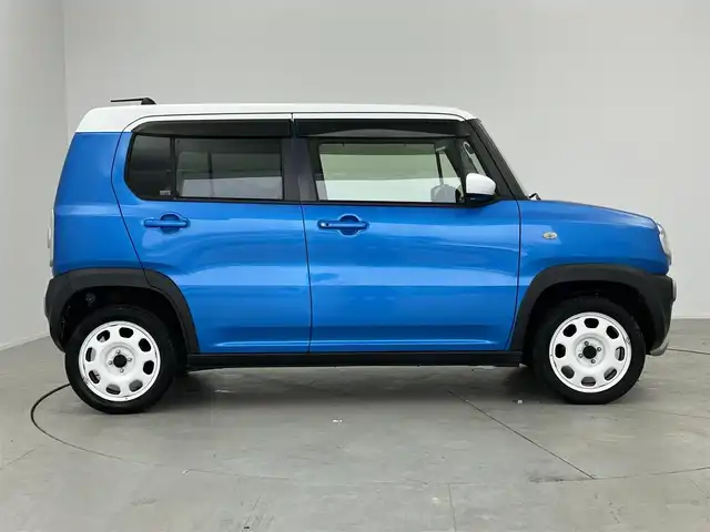 スズキ ハスラー G 愛知県 2019(令1)年 7万km ブリスクブルーメタリック/ホワイト2トーンルーフ 社外ナビ　/（フルセグ／ＢＴ／ＣＤ／ＤＶＤ）　/バックモニター　/衝突軽減システム　/レーンキープアシスト　/前席シートヒーター　/ドライブレコーダー　/ＥＴＣ　/電動格納ミラー