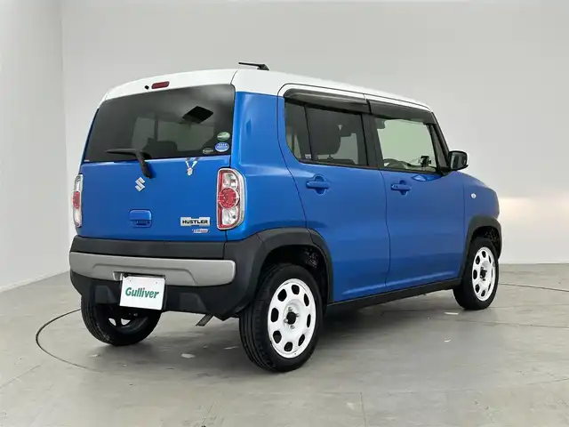 スズキ ハスラー G 愛知県 2019(令1)年 7万km ブリスクブルーメタリック/ホワイト2トーンルーフ 社外ナビ　/（フルセグ／ＢＴ／ＣＤ／ＤＶＤ）　/バックモニター　/衝突軽減システム　/レーンキープアシスト　/前席シートヒーター　/ドライブレコーダー　/ＥＴＣ　/電動格納ミラー
