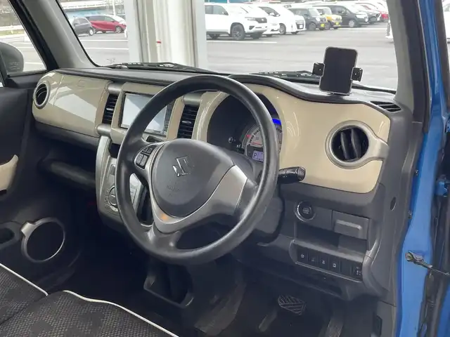 スズキ ハスラー G 愛知県 2019(令1)年 7万km ブリスクブルーメタリック/ホワイト2トーンルーフ 社外ナビ　/（フルセグ／ＢＴ／ＣＤ／ＤＶＤ）　/バックモニター　/衝突軽減システム　/レーンキープアシスト　/前席シートヒーター　/ドライブレコーダー　/ＥＴＣ　/電動格納ミラー