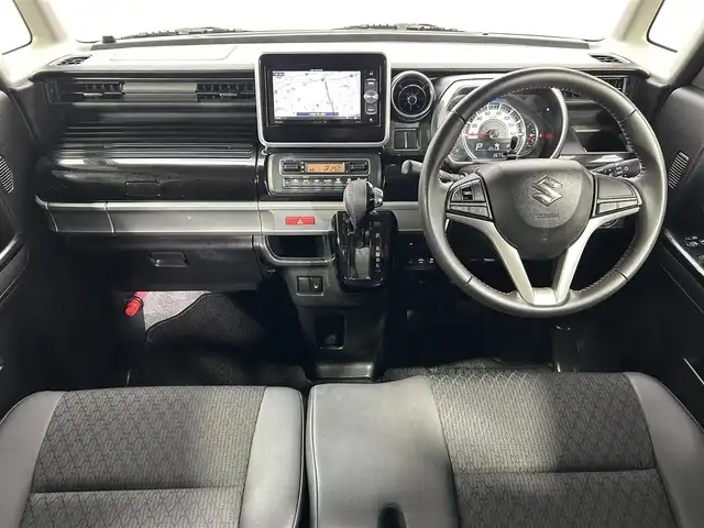 スズキ スペーシア カスタム HYBRID XS 大阪府 2018(平30)年 3.7万km フェニックスレッドパール/ブルーイッシュブラックパール 社外ナビ(フルセグ/DVD再生/Bluetooth) バックカメラ ETC 両側パワースライドドア 衝突軽減 レーンアシスト ハーフレザー シートヒーター スマートキー プッシュスタート