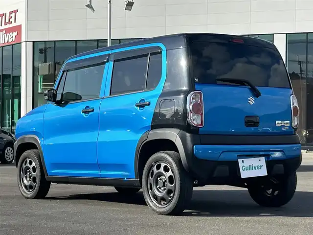 スズキ ハスラー タフワイルド 鹿児島県 2019(平31)年 2.8万km ブリスクブルーメタリック/ブラック 2トーン 社外メモリナビ/　　CD/DVD/ワンセグ/LEDヘッドライト/ハーフレザーシート/DNシートヒーター/アイドリングストップ/スマートキー/社外ドライブレコーダー/横滑り防止装置/レーンキープアシスト/衝突被害軽減システム