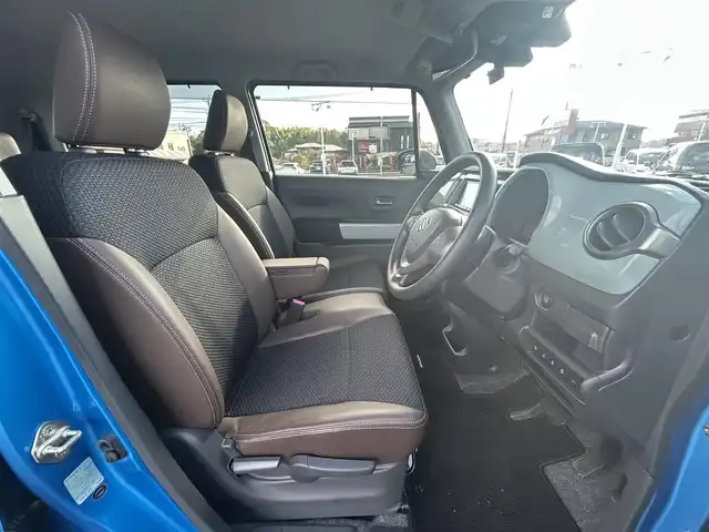 スズキ ハスラー タフワイルド 鹿児島県 2019(平31)年 2.8万km ブリスクブルーメタリック/ブラック 2トーン 社外メモリナビ/　　CD/DVD/ワンセグ/LEDヘッドライト/ハーフレザーシート/DNシートヒーター/アイドリングストップ/スマートキー/社外ドライブレコーダー/横滑り防止装置/レーンキープアシスト/衝突被害軽減システム