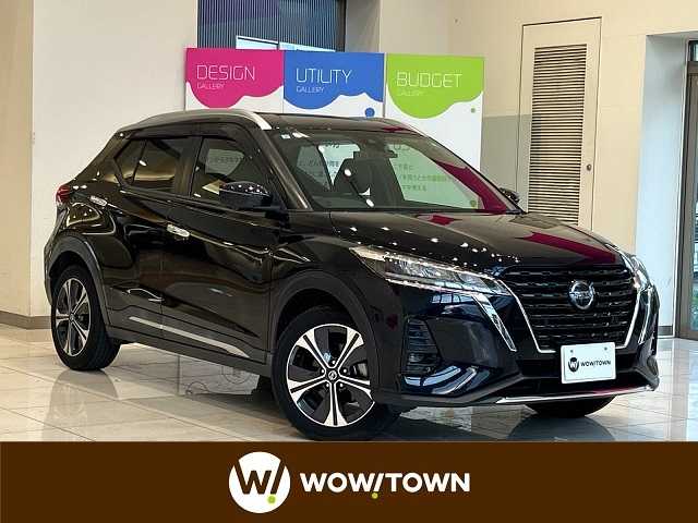 日産 キックス X 埼玉県 2021(令3)年 2.9万km ピュアブラック エマージェンシーブレーキ /プロパイロット /純正9インチナビ /　　CD/DVD/BT/フルセグ/アラウンドビューモニター /LEDオートライト /ハーフレザーシート /シートヒーター/純正17インチアルミホイール /インテリジェントミラー/ステアリングヒーター /ステアリングスイッチ/電子パーキング/ETC