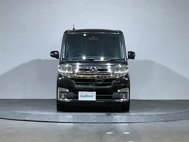 ダイハツ タント カスタム RS SAⅡ 愛媛県 2016(平28)年 7.1万km ブラックマイカメタリック 純正SDナビ/（CD/DVD/TV/BT）/両側パワースライドドア　/LEDライト　/オートライト/レーダークルーズコントロール　/スペアキー　/前後ドライブレコーダー　/プッシュスタート