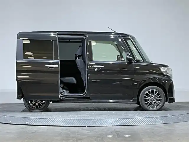 ダイハツ タント カスタム RS SAⅡ 愛媛県 2016(平28)年 7.1万km ブラックマイカメタリック 純正SDナビ/（CD/DVD/TV/BT）/両側パワースライドドア　/LEDライト　/オートライト/レーダークルーズコントロール　/スペアキー　/前後ドライブレコーダー　/プッシュスタート
