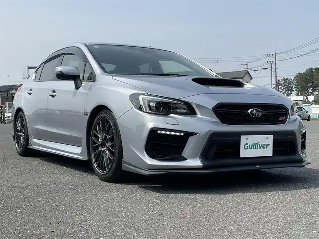 スバル ＷＲＸ ＳＴＩ STI 青森県 2018(平30)年 4万km アイスシルバーメタリック 社外ナビ/バックカメラ/フルセグTV/Bluetooth/横滑り防止装置/レザーシート/純正ＡＷ18インチ