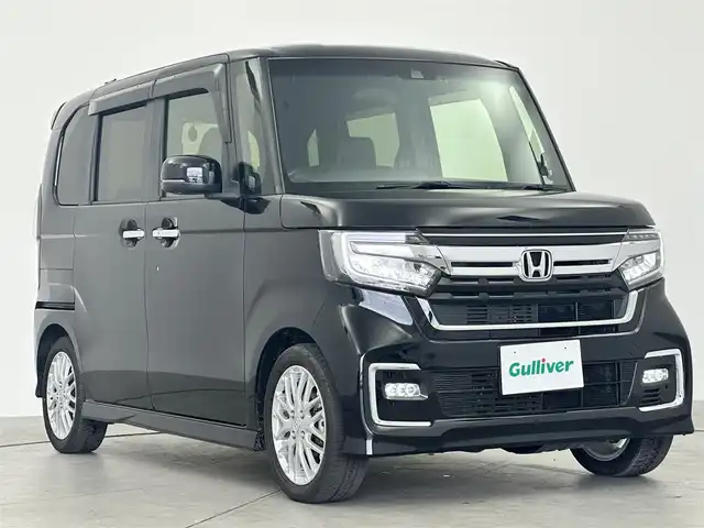 ホンダ Ｎ ＢＯＸ カスタム L ターボ 愛知県 2022(令4)年 2.5万km クリスタルブラックパール ・純正9インチ/・Bluetooth/・バックカメラ/・フルセグTV/・ホンダセンシング/・衝突被害軽減システム/・横滑り防止装置/・コーナーセンサー/・クルーズコントロール/・レーンキープアシスト/・オートライト/・LEDヘッドライト/・LEDフォグランプ/・両側パワースライドドア/・シートヒーター/・純正AW/・プッシュスタート/・スマートキー/・スペアキー/・ETC/・ドライブレコーダー