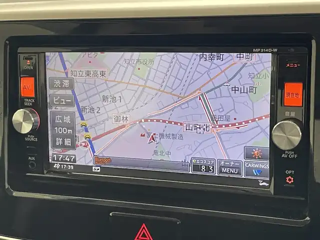 日産 デイズ ルークス ハイウェイスターX Gパッケージ 愛知県 2014(平26)年 8.4万km ブラック 純正ナビ　フルセグＴＶ　Ｂｌｕｅｔｏｏｔｈ　ＤＶＤ　アラウンドビューモニター　両側電動スライドドア　ＥＴＣ　純正後席モニター　オートライト　ＬＥＤヘッドライト　フォグランプ　プッシュスタート　禁煙車