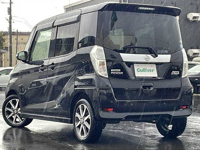 日産 デイズ ルークス HWS X Vセレクション 福岡県 2019(平31)年 4万km ブラック /純正ナビ//フルセグ/DVD/CD/BT/AUX//両側パワースライドドア//前後ドライブレコーダー//ハーフレザーシート//シートヒーター//純正１５インチアルミホイール//衝突軽減ブレーキ//レーンキープアシスト//全方位カメラ//後席サーキュレーター//ステアリングスイッチ//１５インチ夏タイヤ積込//純正ETC//ウィンカーミラー//スマートキー//スペアキー//LEDヘッドライト//保証書//取扱説明書