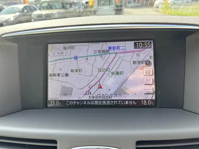 日産 フーガ 250GT 福岡県 2013(平25)年 3.9万km クリスタルホワイトパール 純正ナビ/(BT/フルセグ/DISC/AM/FM）/Bカメラ/クルーズコントロール/LEDヘッドライト/AFS/オートライト/シートメモリー/DN席パワーシート/チルトステアリング/助手席オットマン/純正18インチAW/TVキャンセラー/ISOFIX/横滑り防止装置/盗難防止装置/衝突被害軽減ブレーキ/スマートキー/ETC