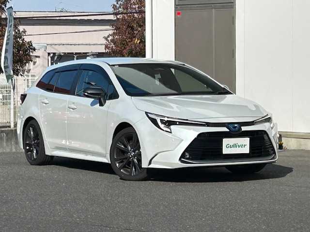 トヨタ カローラツーリング ハイブリッド ダブルバイビー 宮城県 2024(令6)年 1.1万km プラチナホワイトパールマイカ ワンオーナー　/４ＷＤ　/レーダークルーズコントロール　/純正ナビゲーション/　（Bluetooth　インターネット　フルセグテレビ）/ドライブレコーダー　/ＥＴＣ２．０　/プリクラッシュセーフティ　/マルチインフォメーションディスプレイ　/オートライト/オートハイビーム/純正フロアマット/バックカメラ/純正アルミホイール/保証書/取扱説明書