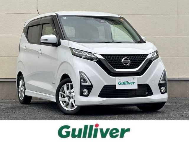 日産 デイズ HWS X プロパイロットED 茨城県 2020(令2)年 2.1万km ホワイトパール 純正ナビ/　(AM/FM/CD/DVD/Bluetooth)/フルセグTV/全方位カメラ/前後コーナーセンサー/クルーズコントロール/前後ドライブレコーダー/ETC/レーンキープ/LEDヘッドライト/純正アルミホイール/純正フロアマット