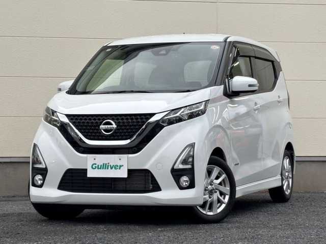 日産 デイズ HWS X プロパイロットED 茨城県 2020(令2)年 2.1万km ホワイトパール 純正ナビ/　(AM/FM/CD/DVD/Bluetooth)/フルセグTV/全方位カメラ/前後コーナーセンサー/クルーズコントロール/前後ドライブレコーダー/ETC/レーンキープ/LEDヘッドライト/純正アルミホイール/純正フロアマット